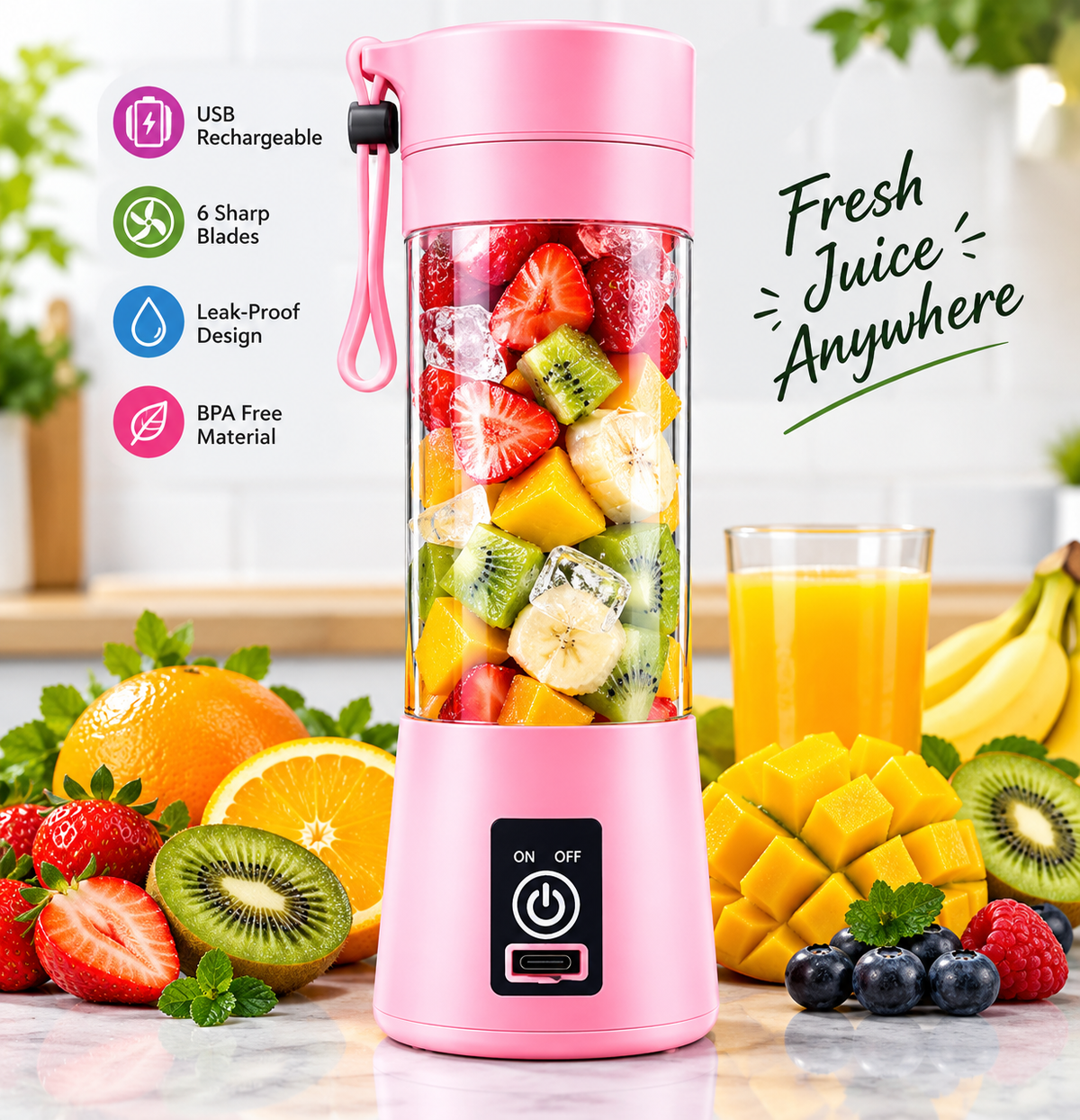USB Rechargeable Juicer Blender